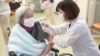 大阪市の高齢者施設で新型コロナワクチン春接種開始