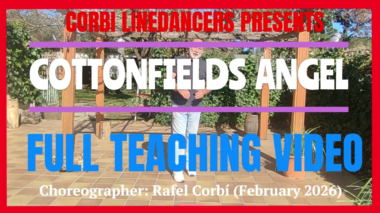 Cottonfields Angel LINE DANCE (Teaching Video)
