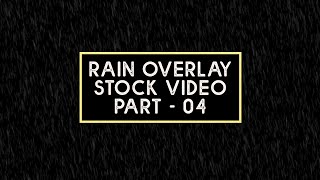Rain Overlay Transparent Video - Wide Drizzling Straight Rain Fall