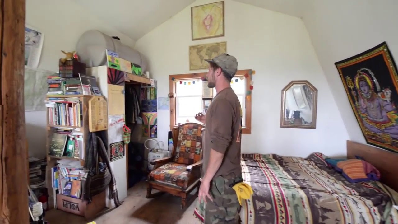 OFF GRID LIVING - Tiny Home Cabin Interior Tour - YouTube