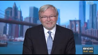 Kevin Rudd on ABC 730