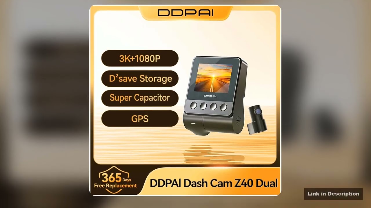 DDPAI Z40 Dash Cam Car Camera Recorder Sony IMX335 1944P HD Video GPS Tracking 360 Rotation Wifi