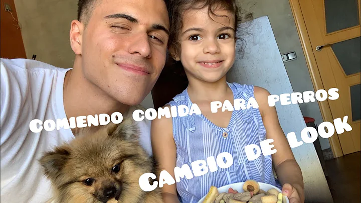 Comiendo comida para perros y cambio de look a mi ...
