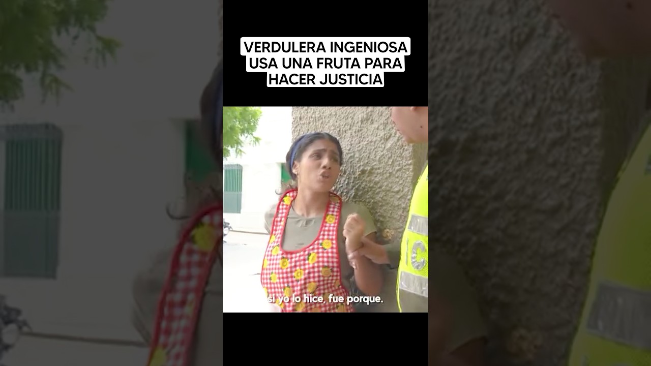 Verdulera ingeniosa usa una fruta para hacer justicia 
