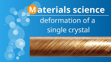 Deformation of a single crystal lattice structure