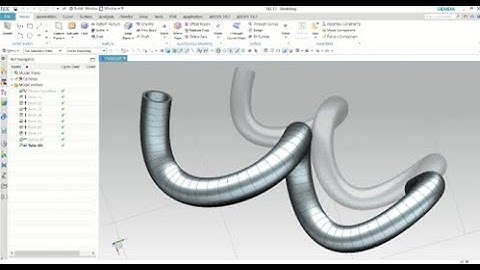 3D-Bended Industrial Pipe design | NX Siemens CAD | Full Tutorial