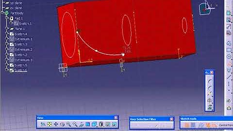 Catia V5 Tutorial 058   Advanced Removed Multi Section Solid