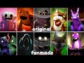 Garten of Banban 4 - ALL NEW Original vs ALL Fanmade Monsters JUMPSCARES Comparison