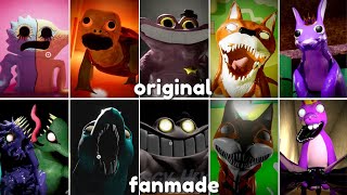 Garten Of Banban 4 - All New Original Vs All Fanmade Monsters Jumpscares Comparison