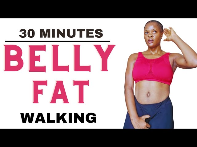 30 Minutes Walking Workout for BELLY  FAT 🔥 Easy Steps to Follow class=