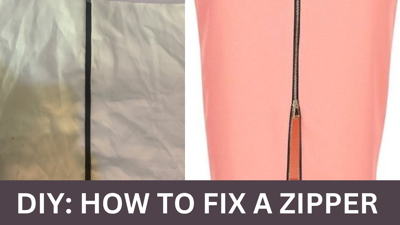 DIY HOW TO FIX A ZIPPER YouTube