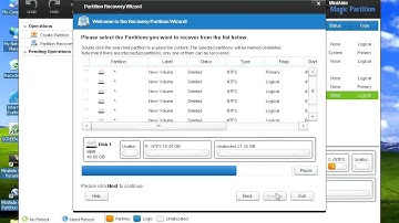 MiniAide how to recovery partition