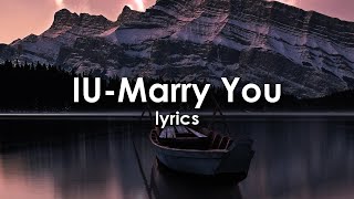 IU - Marry You ( Lyrics )