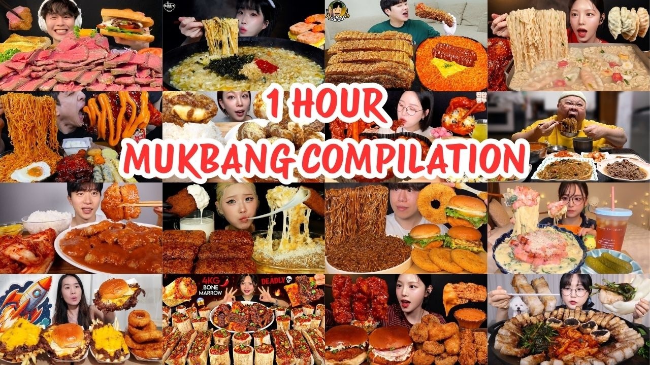 1 Hour BEST MUKBANG ASMR 🍗 Mouthwatering Food Moments | Yukichi 🐾
