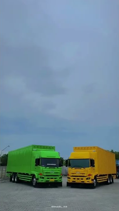 Story Wa Truk Mbois#143, 2 Truk Hino 500 Tam Cargo Mbois😍, #pesonatruckindonesia #short #viral