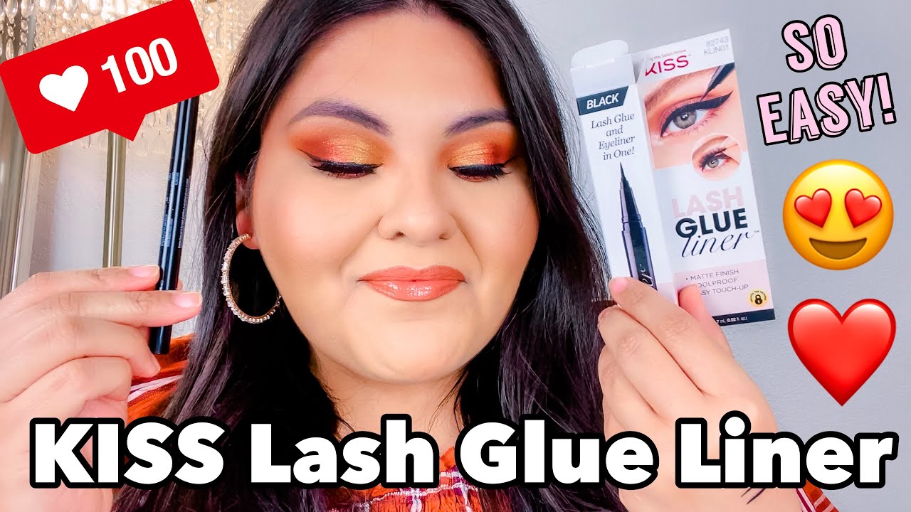 Kiss Lash Glue Liner Review! Easiest Application Ever!😍😍😍 YouTube
