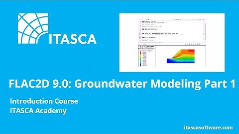 FLAC2D 9.0 | Groundwater Modeling Exercise Part 1