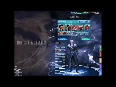 Mobius Final Fantasy - Hero of Despair Masamune X Stats