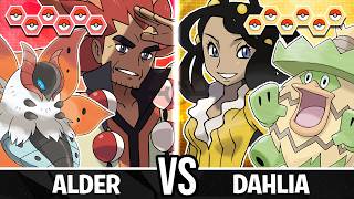 Alder vs Dahlia - Pokemon Battle