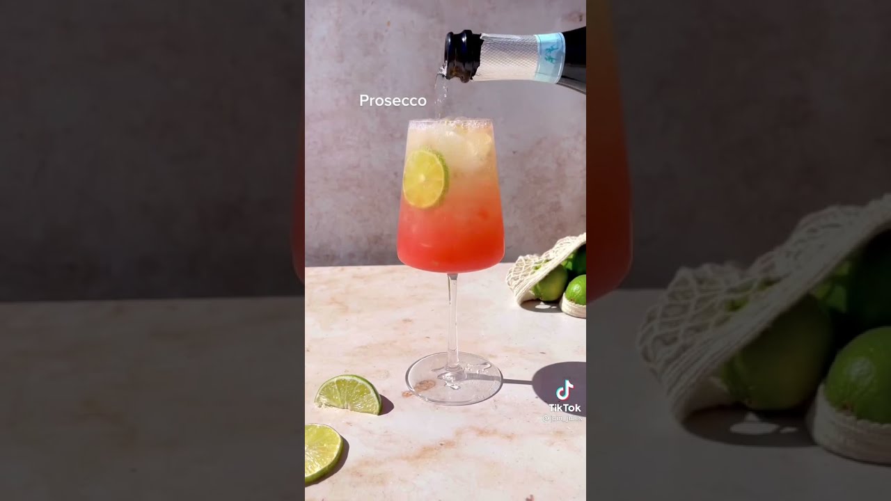 Tequila + Watermelon + Prosecco Cocktail