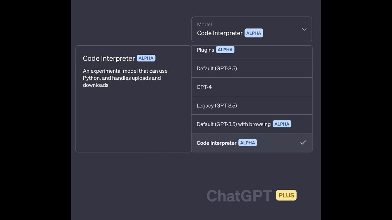 Code Interpreter- Experimental CHATGPT plugin that can use Python ...