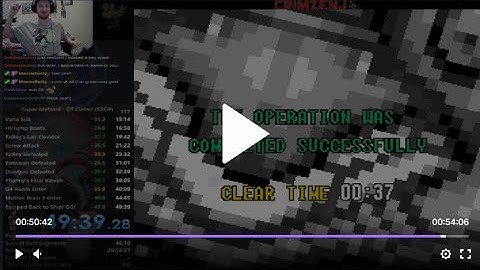 Super Metroid, Ceres Station Escape: 44.25