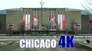 CHICAGO - A Short Drive Around the United Center on Winter Day