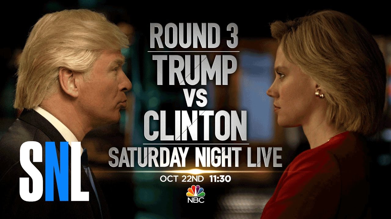 parody or satire Trump vs. Clinton: Round 3 - SNL