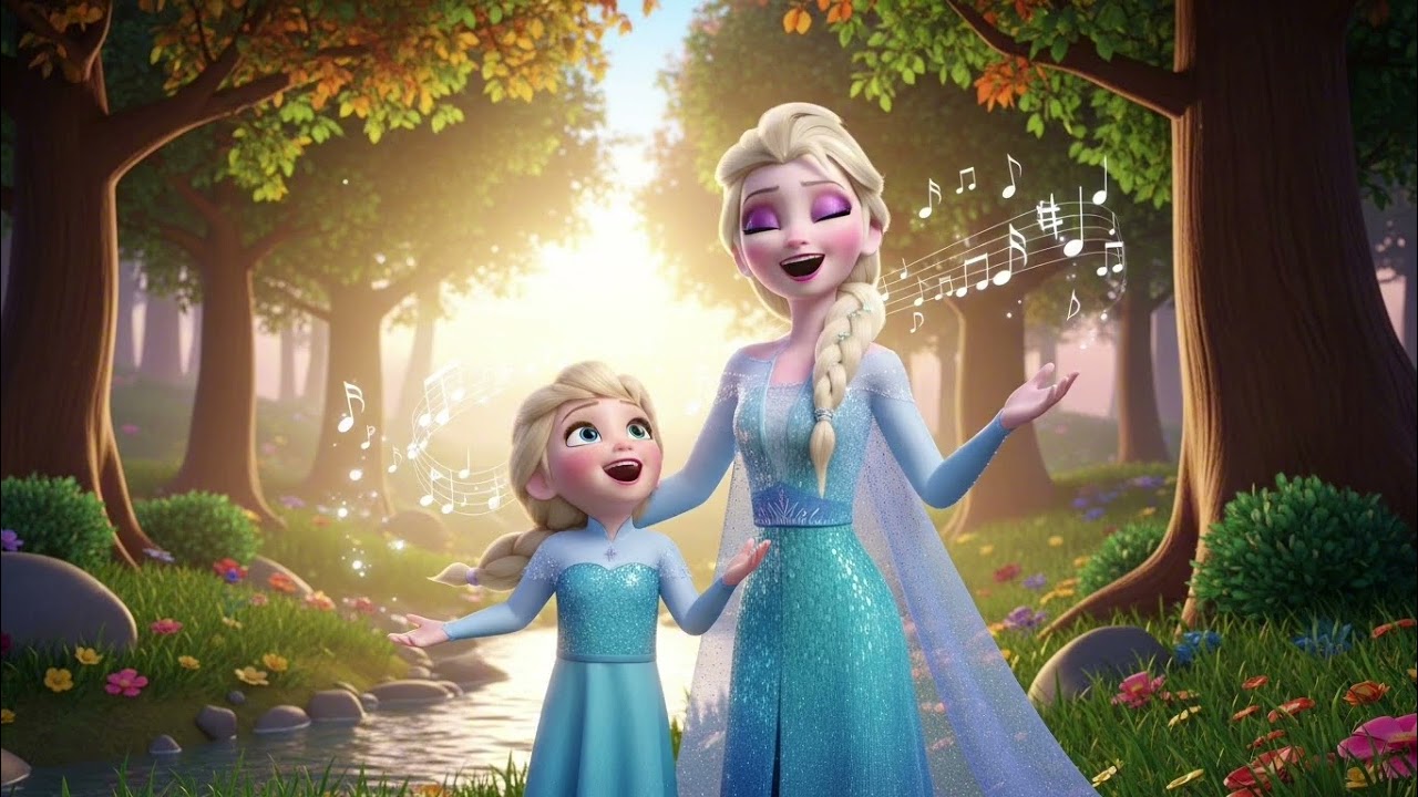 🎵 Elsa & Daughter Morning Forest Song 🌲☀️ | Happy Nature Dance – Part 1