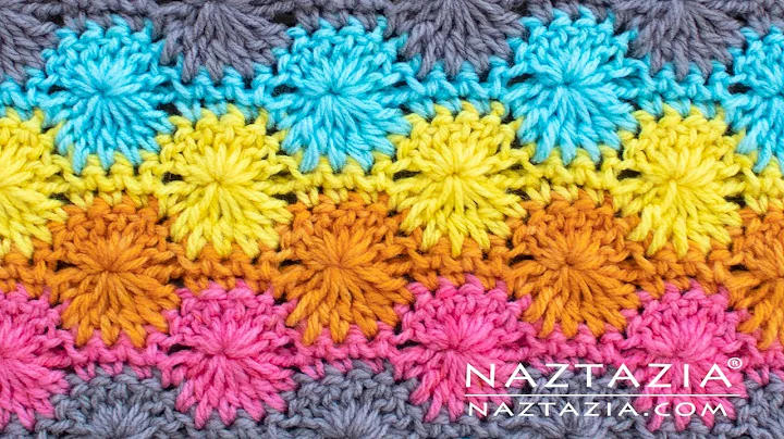 HOW to CROCHET CATHERINE'S WHEEL - Crochet Stitch Pattern by Naztazia