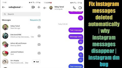 Fix instagram messages deleted automatically | why instagram messages disappear | instagram dm bug