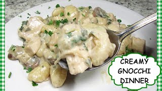 CREAMY CHICKEN & GNOCCHI DINNER | EASY ONE PAN CHICKEN GNOCCHI RECIPE | TESS COOKS 4U