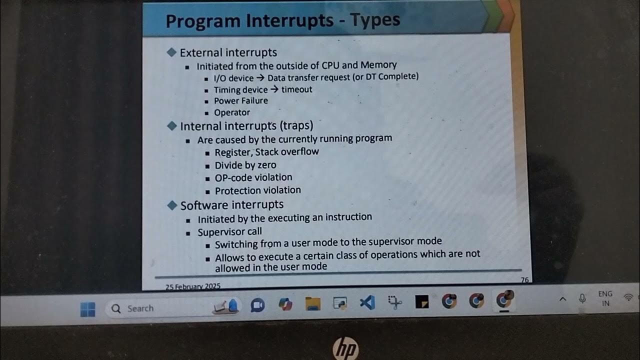 COA • Interrupts • Intro, types and interrupt servicing - YouTube