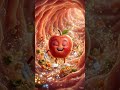 Apple character talking  #relaxingshorts #dreamylandscapes #peacefulvibes