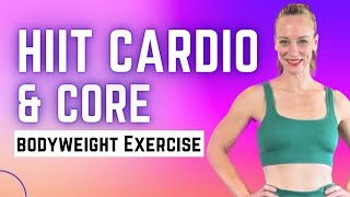 30 Minute HIIT Cardio & Core Workout (Week 6, Day 3) // No Equipment