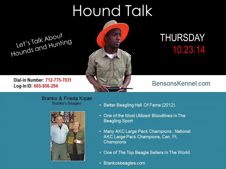 Hound Talk Branko Frieda Krpan Of Branko S Beagles And Robert