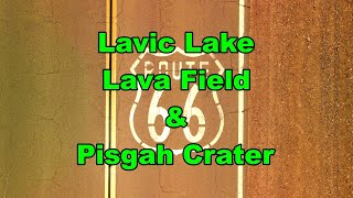 Lavic Lake Lava field & Pisgah Crater with DJI Mavic Air 2 near Highway 66 or Route 66.