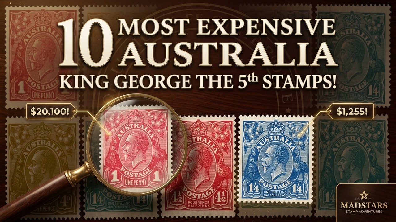 10 Most Expensive Australian Stamps -KGV! - YouTube