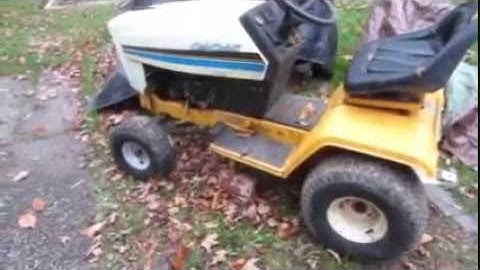 1980s Cub Cadet 1330 startup