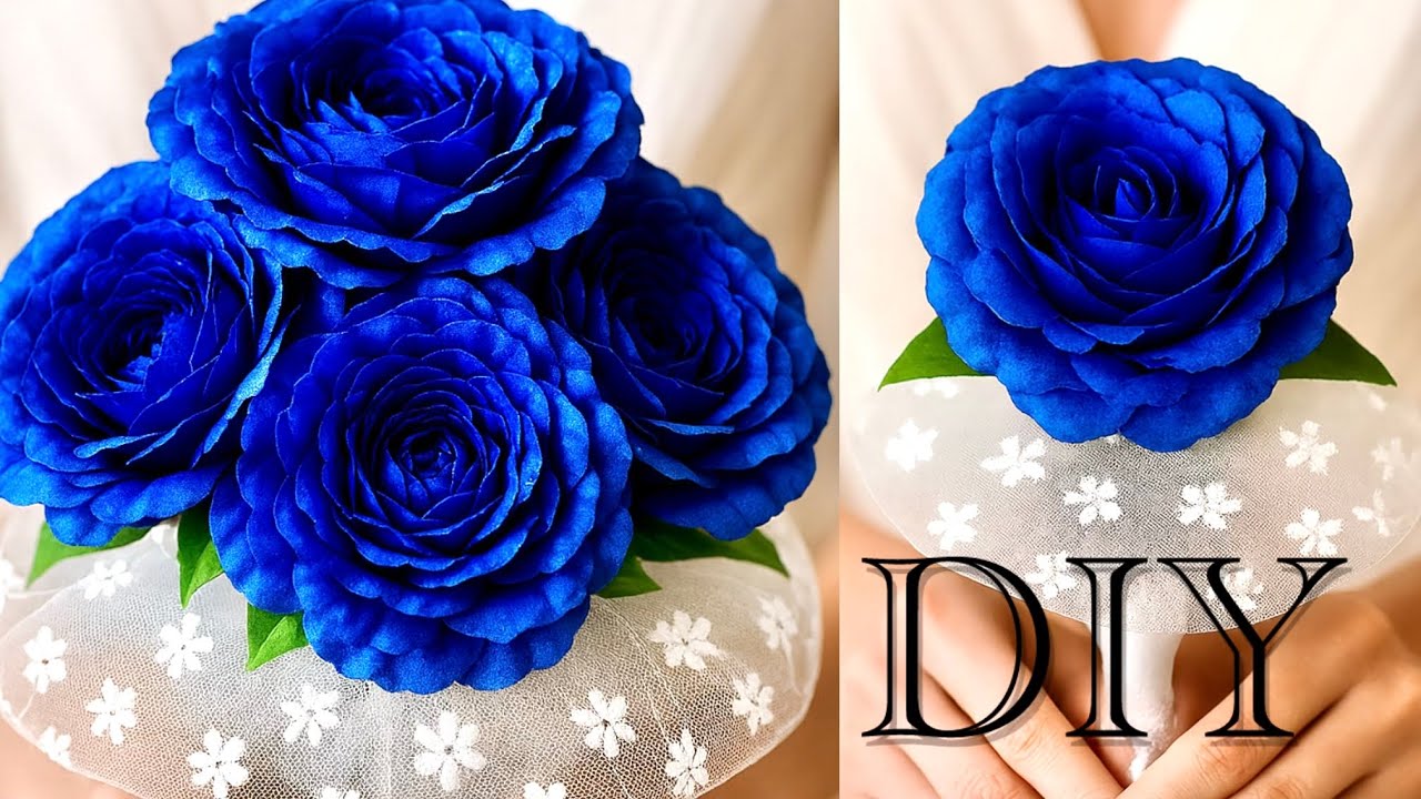 DIY_FLOWERS_ How to make a beautiful and eternal rose in an easy way