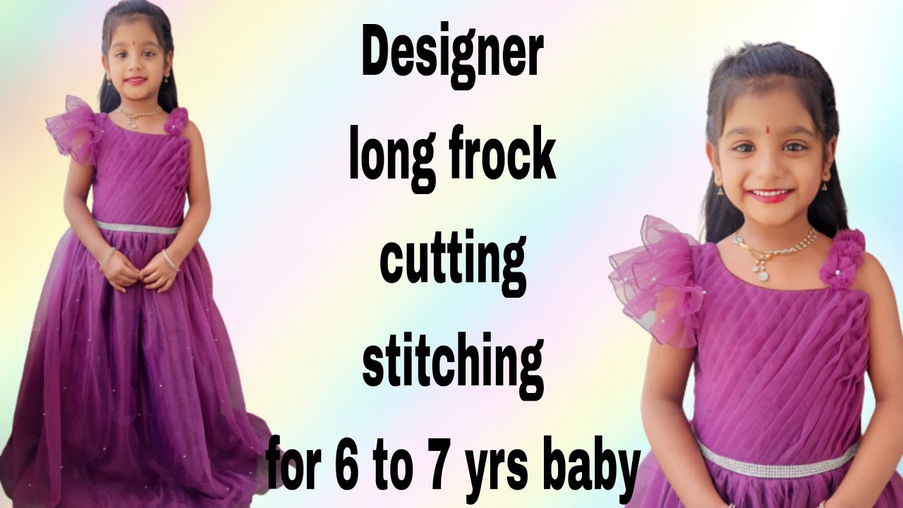 Kids Frock Design 2019: Girls Baby Cotton Frock Designs Cutting and  Stitching Full Tutorial - YouTube