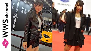 【美脚】dela・後藤ひなの＆現役JK・広瀬夏海(グランダルメ)がミニスカコーデで名古屋モビリティショーをレポート！