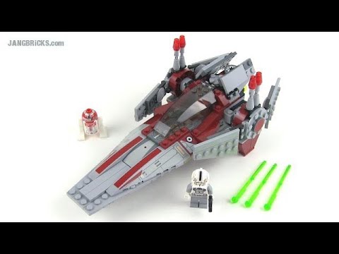 YouTube thumbnail: 🔄 LEGO Star Wars 2014 V-Wing Starfighter review! 75039 re upload