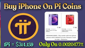 Good News 🎉 Buy iPhone On Pi Coins Only On 0.0020477π 🤩🤯 1Pi Price = $314,159 🤑🎉 #bitcoin #crypto