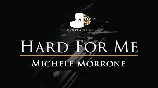 Michele Morrone - Hard For Me - Piano Karaoke Instrumental Cover with Lyrics