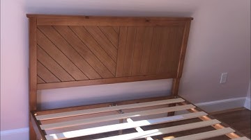 MUSEHOMEINC Solid Pinewood Rustic Platform Bed with Headboard Assembly (aka Meryl Platform Bed)