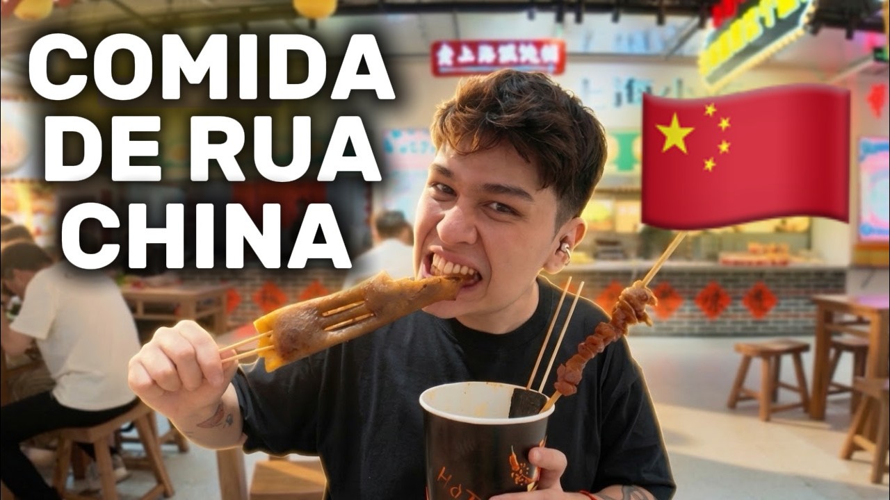PROVANDO COMIDAS DE RUA NA CHINA🇨🇳