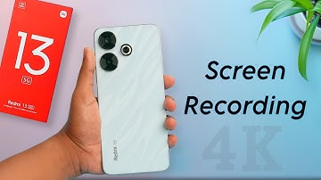 How to Screen Record on Redmi 13 5G | Redmi 13 me Screen Recording Kaise Kare