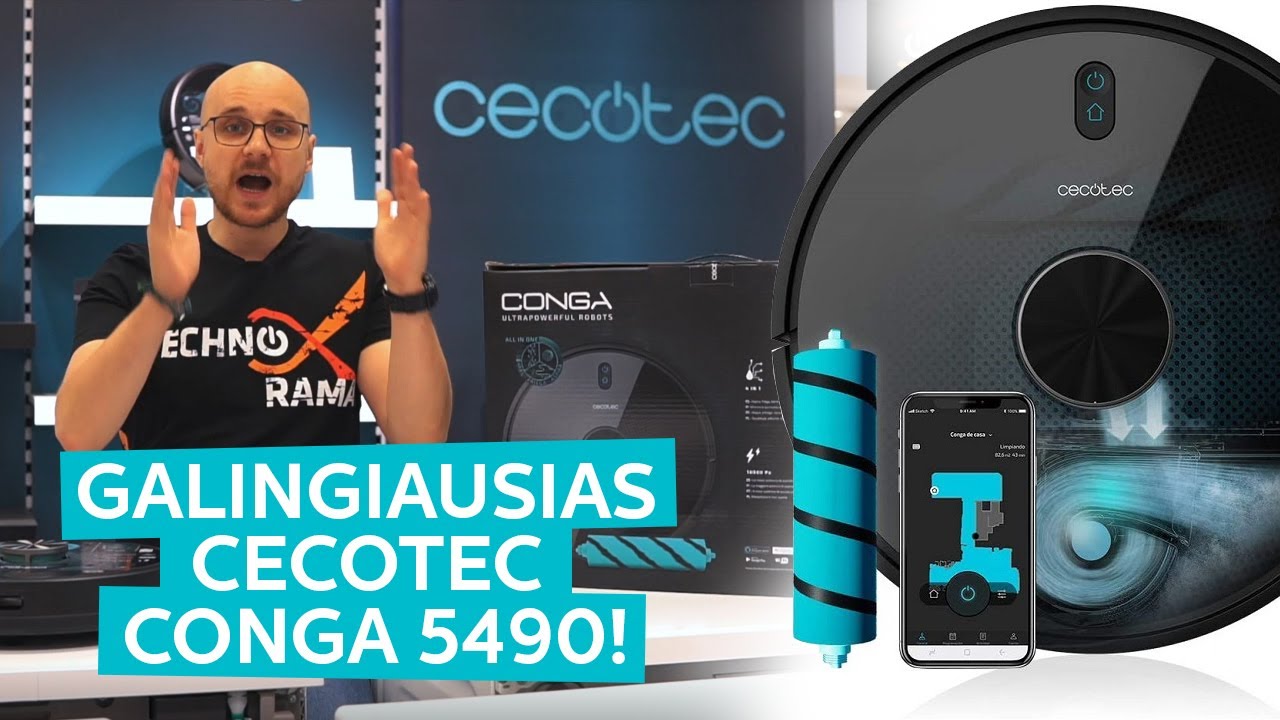 Galingiausias Siurblys - Robotas Cecotec Conga 5490!