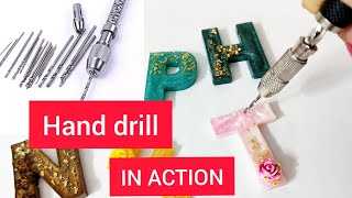 TUTORIAL How to use a mini hand drill dremeltool /handdrill/Resin tool